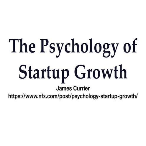 Slides from James Currier, Co-Founder Ooga Labs & Curator of the NFX- LeWeb'1...