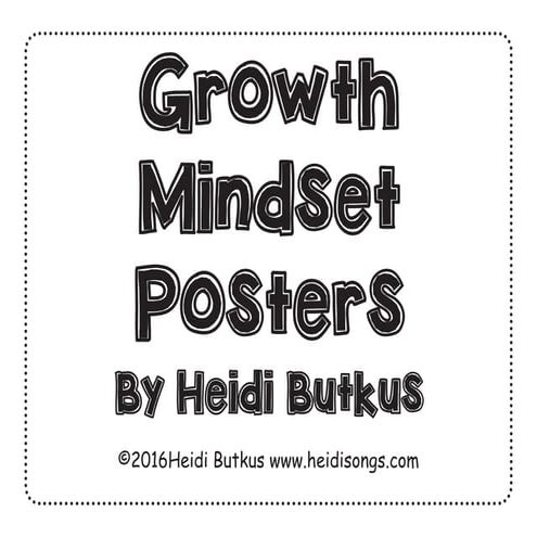 Growth Mindset Posters