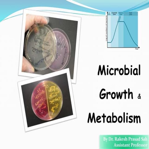 Growth, nutrition and metabolism of bacteria by Dr. Rakesh Prasad Sah
