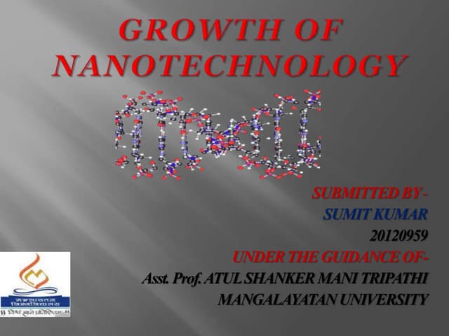Growth of nanotechnology