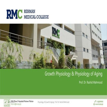 Growth physiology physiology of aging