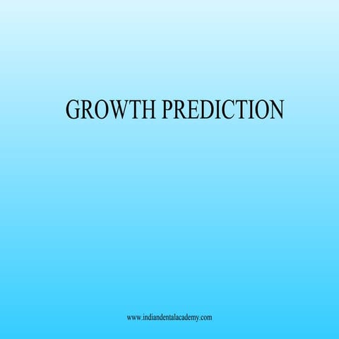 Growth prediction (2)