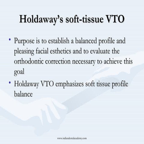 Holdaway’s soft-tissue VTO