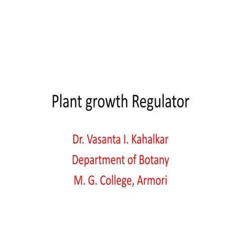 Growth regulator & auxin