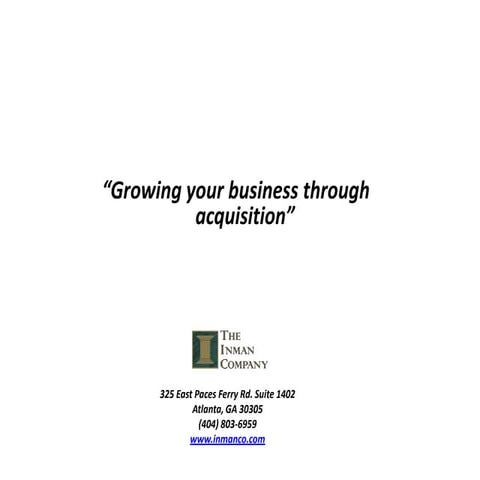 Growththroughacquisition