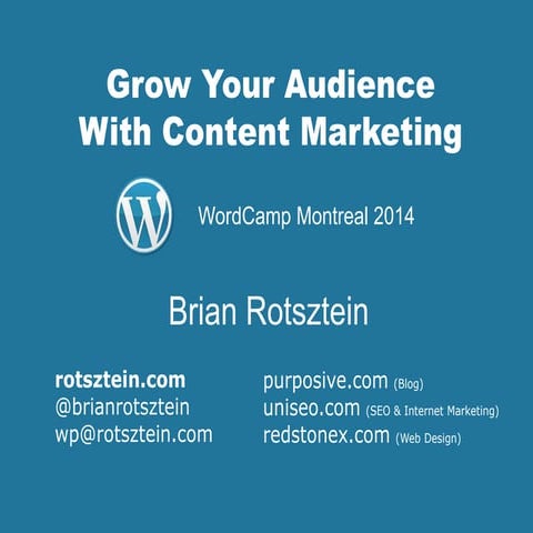 Grow Your Audience with Content Marketing