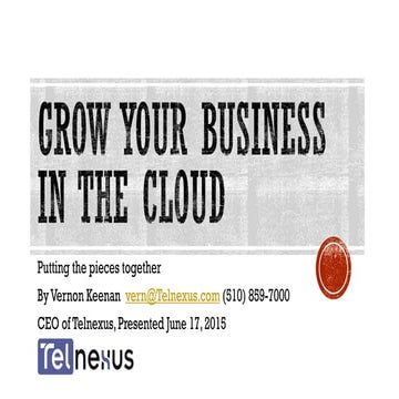 Grow your business in the cloud