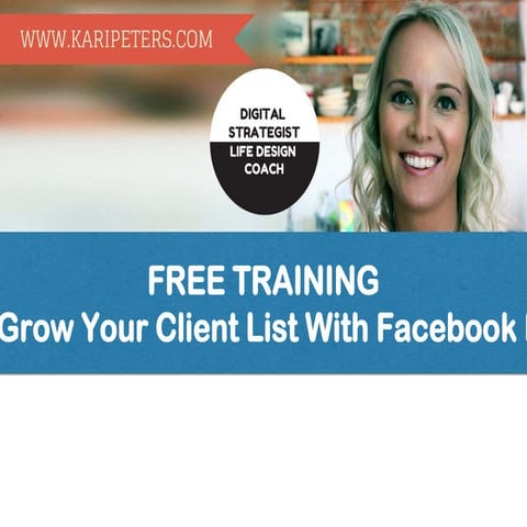 Grow your client list with facebook from day one