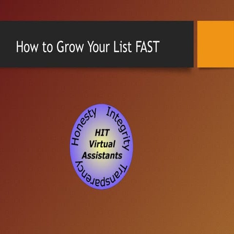 Grow yourlistfast stepbystep