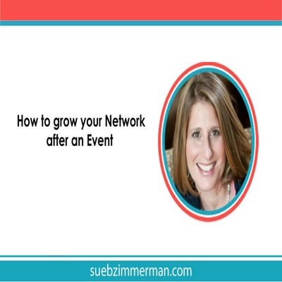 How to Grow your Network after an Event