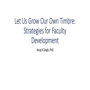 Let us Grow our own timbre