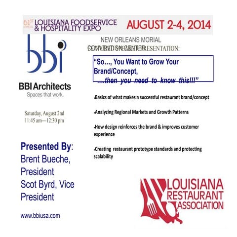 Grow your restaurant brand or concept (part one)