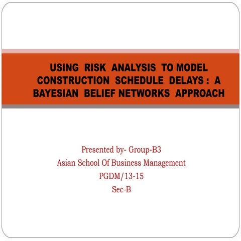 construction risk factor analysis: BBN Network