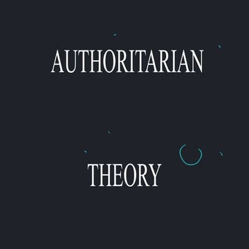 Authoritarian theory
