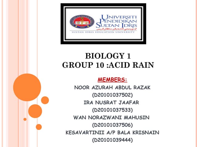 Acid rain