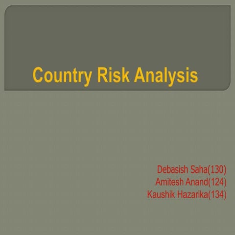 Grp15 country risk analysis