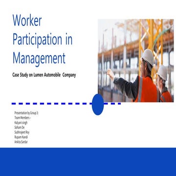 Worker participation in management