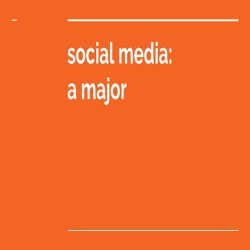 FIDM Social Media: a major