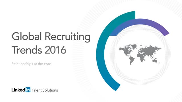 Global recruiting trends 2016 by Li...