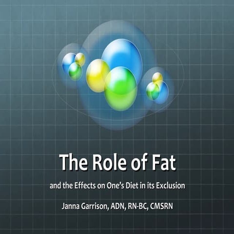 The Role of Fat | PPT
