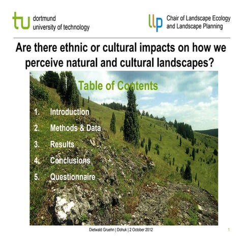 The ethnic and cultural impact of how preserving the landscape 2 10 2012.ppt