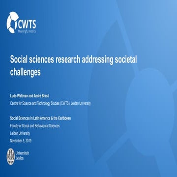 Social sciences research addressing societal challenges