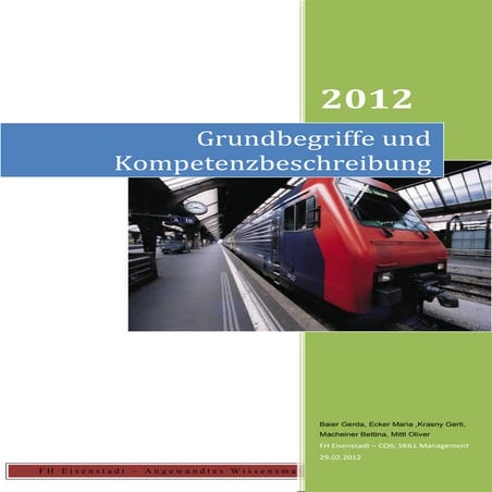 Grundbegriffe und kompetenzbeschreibung
