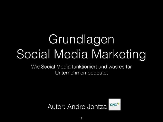 Grundlagen Social Media Marketing (...