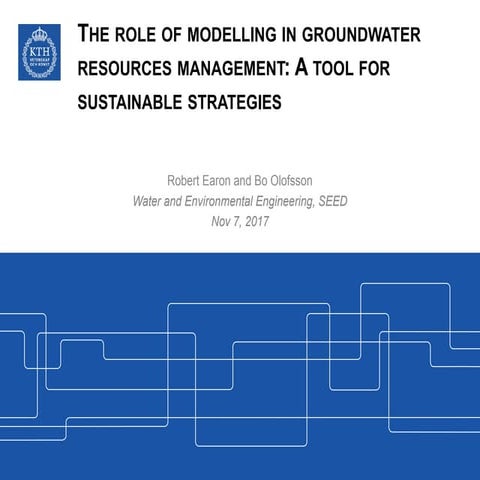 Grundvattenbalanser och deras roll vid förvaltning av grundvattentillgångar -...