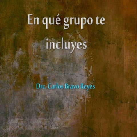 A qué grupo perteneces