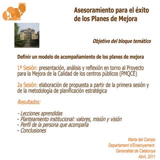 Asesoramiento para el éxito  de los...