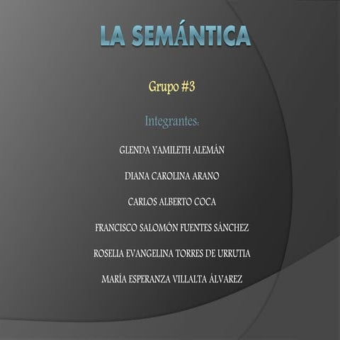La semantica 
