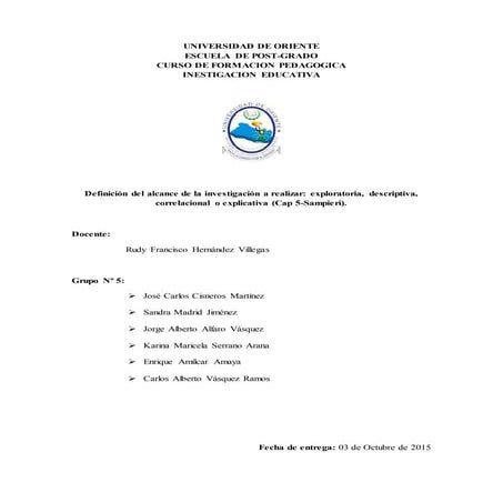 Alcances de la Investigacion 