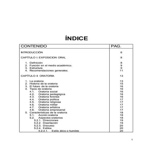 tecnicas para las exposiciones. la oratoria. 