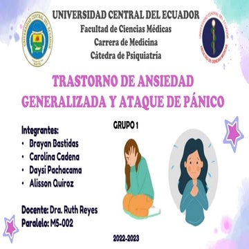 Trastorno de ansiedad generalizada y Ataque de pánico.pptx