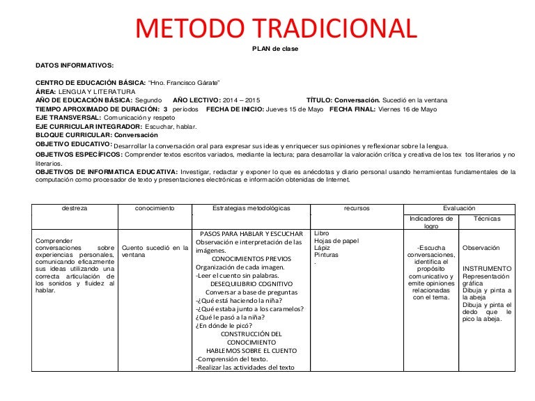 plan de clase planeamiento de clases