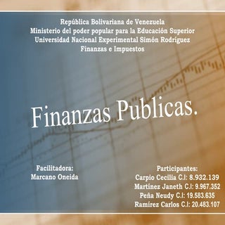  Finanzas Públicas