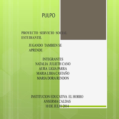 PULPO Clei 6 - Jugando también se aprende