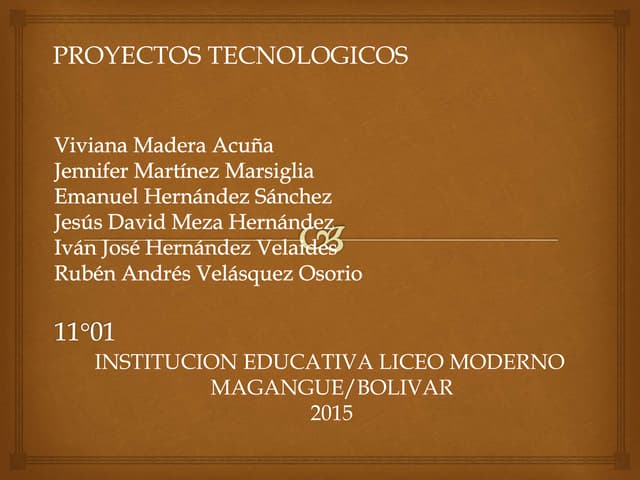proyecto tecnologico