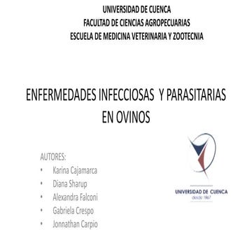 Enfermedades infecciosas en ovinos y caprinos