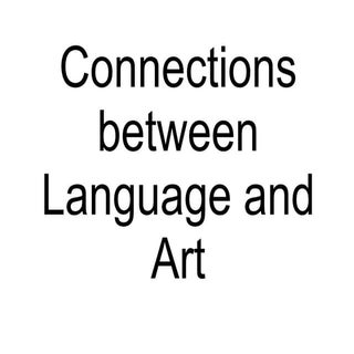 connections between language and Ar...