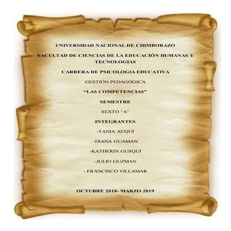 Grupo 5 las competencias