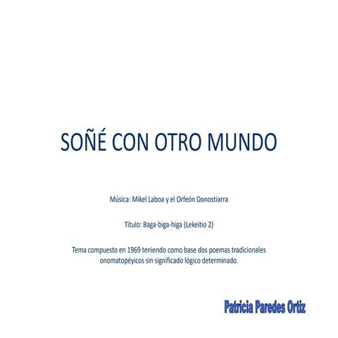 Grupo 5 soñé con otro mundo