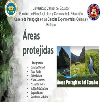 Áreas protegidas del Ecuador