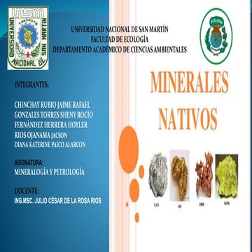 Grupo 7 minerales nativos