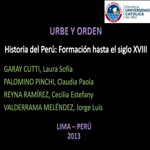 Grupo 8a - Urbe y orden
