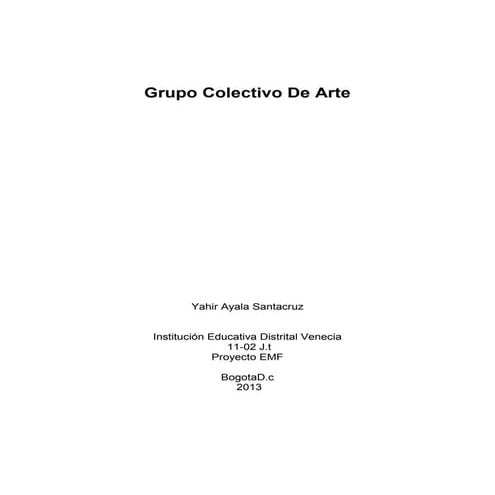 Grupo colectivo de arte