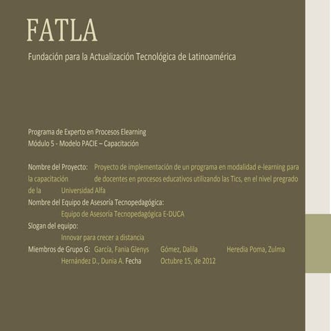 Plan de capacitacion docente universidad beta de panamá | PPTX