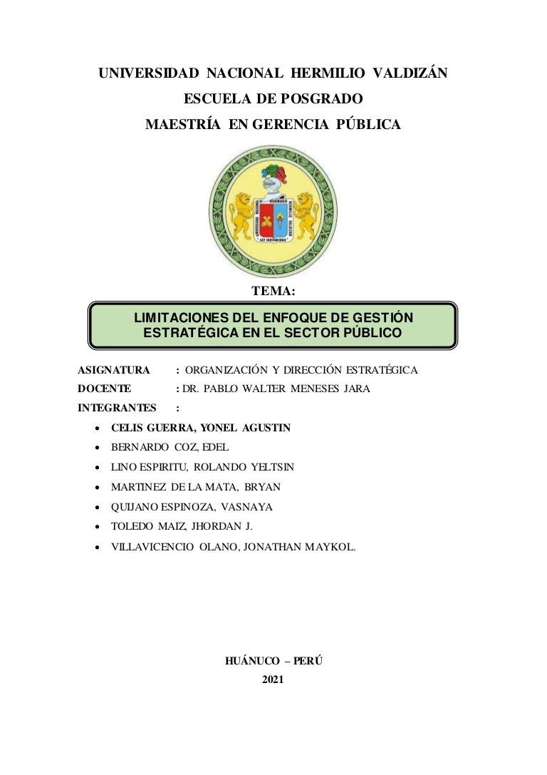 Grupo nº 03 limitaciones del enfoque de gestión estrategico en el sector público 3 grupon03limitacionesdelenfoquedegestinestrategicoenelsectorpblico 210929160836 thumbnail 4