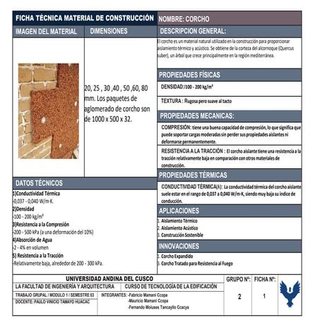 fichas de materiales de construccion no convencionalesn